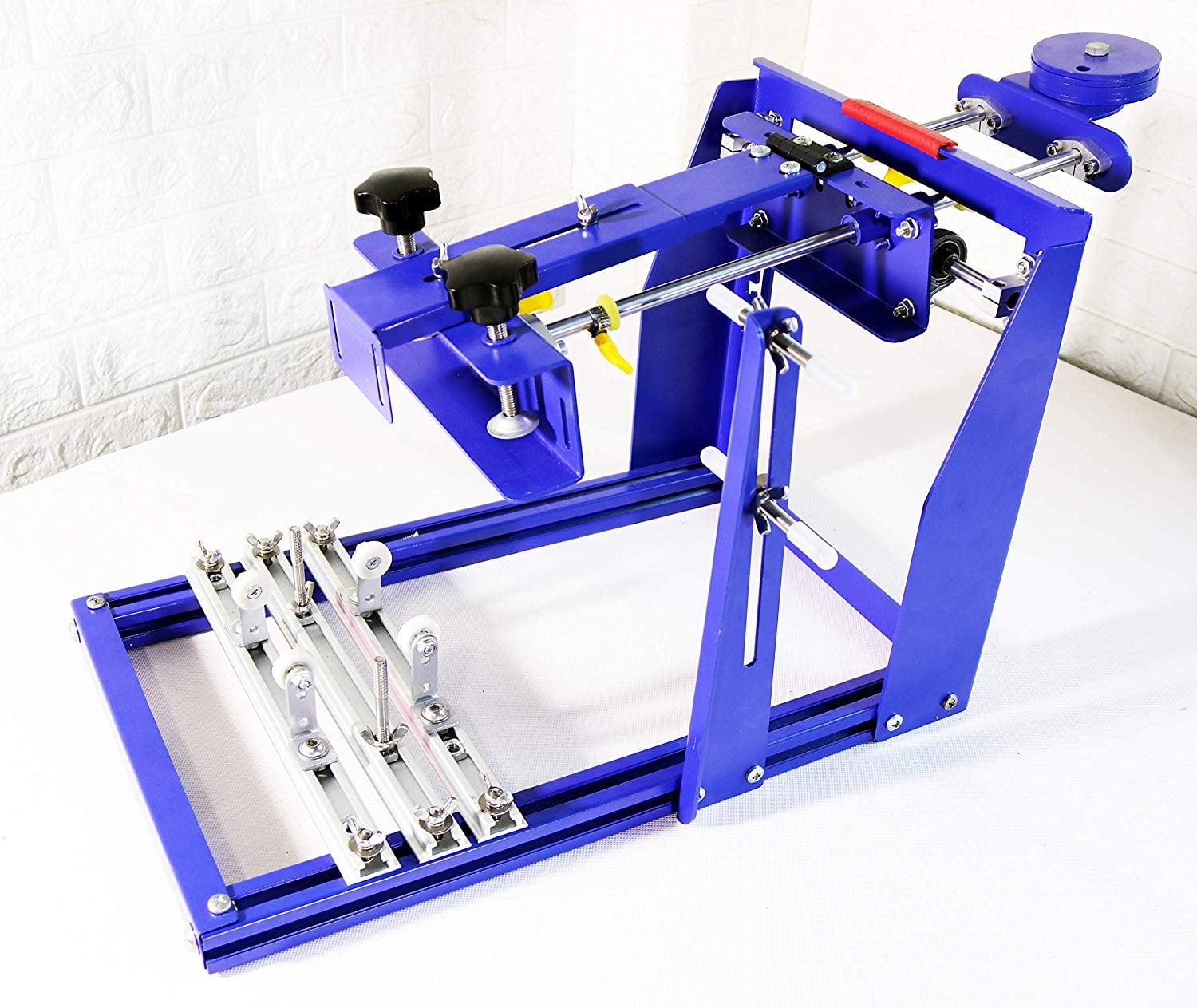 Intbuying 1 Color Screen Printing Press Kit Machine 1 Station Silk  Screening Pressing T-Shirt DIY Equipment 