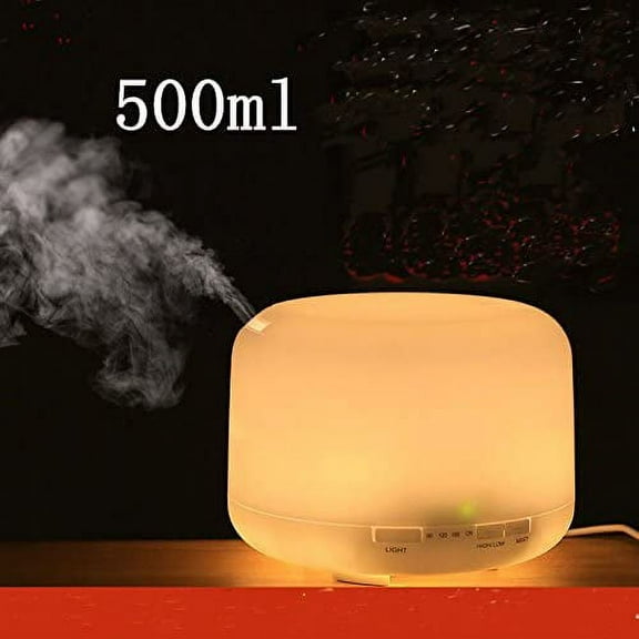 INTBUYING Aromatherapy Diffuser Ultrasonic Mist Air Humidifier with LED Light Timers Setting for Baby Bedroom Home Office