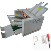INTBUYING Auto Electric Folding Paper Machine Speed Adjustable Paper Folder for Manual Document Letter Office