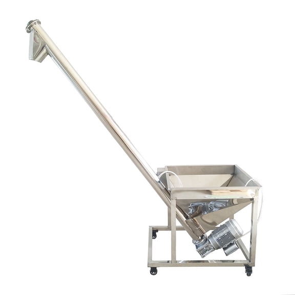 INTBUYING Automatic Powder Feeding Machine Screw Type Loader with Reducer 1KW 220V