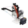 thumbnail image 1 of INTBUYING Belt Sander Machine Frequency Conversion Industrial Grade Sand-belt Machine with Three Grinding Wheels 1500W, 1 of 10