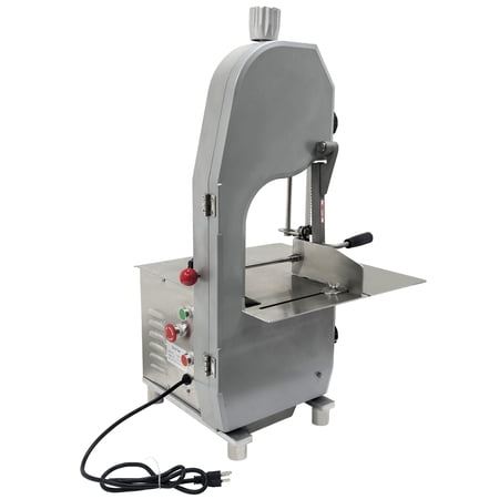 INTBUYING Bone Saw Machine Frozen Meat Cutter with 2 Blades for Rib Fish Pork Steak Beef