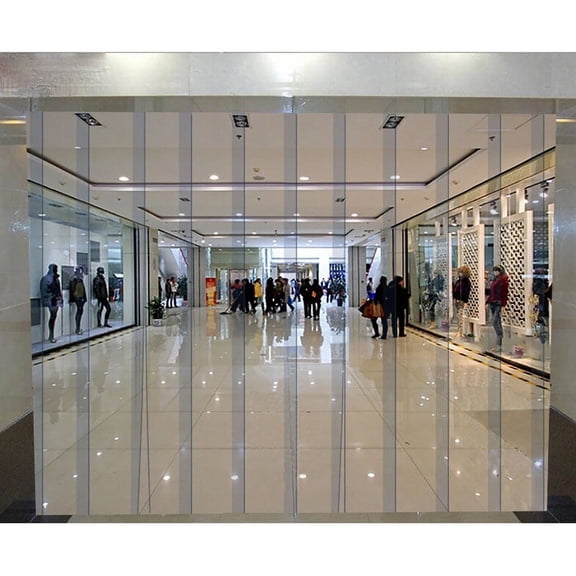 INTBUYING COMMERCIAL WALK IN COOLER DOOR VINYL STRIP CURTAIN KIT 96" X 84"