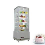 INTBUYING Commercial 98L Refrigerator Cake Display Case Refrigerated Cabinet Bakery Showcase