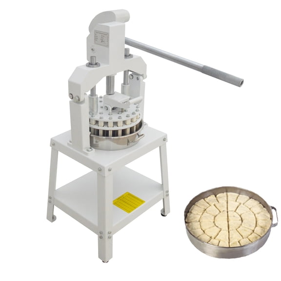 INTBUYING Commercial Manual Hand Press Dough Cutter Scraper Bread Maker, Stainless Steel Silver