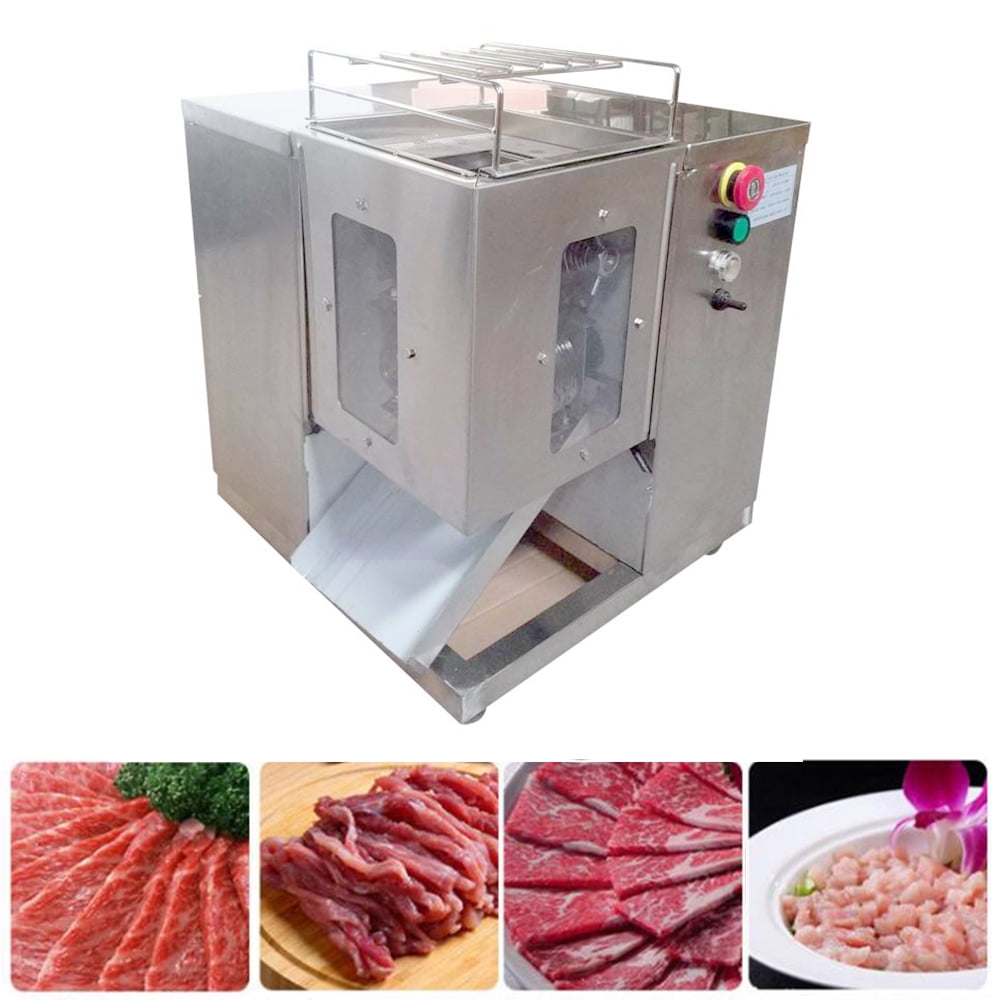 INTBUYING Commercial QSJ-T Shredded Meat Cutting Machine Slicer 10mm ...