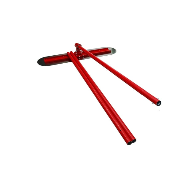 INTBUYING Concrete Trowel Finishing Cement Pavement Push Pull Tools Smooth Finish Trowel Stainless Steel 47.2Inch