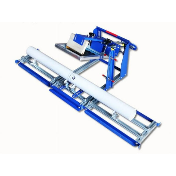 INTBUYING Curved Screen Printing Machine for Tube 180MM Diameter Cylinder Screen Printer Silk Screen Printing Press for Pen Cup Bottle