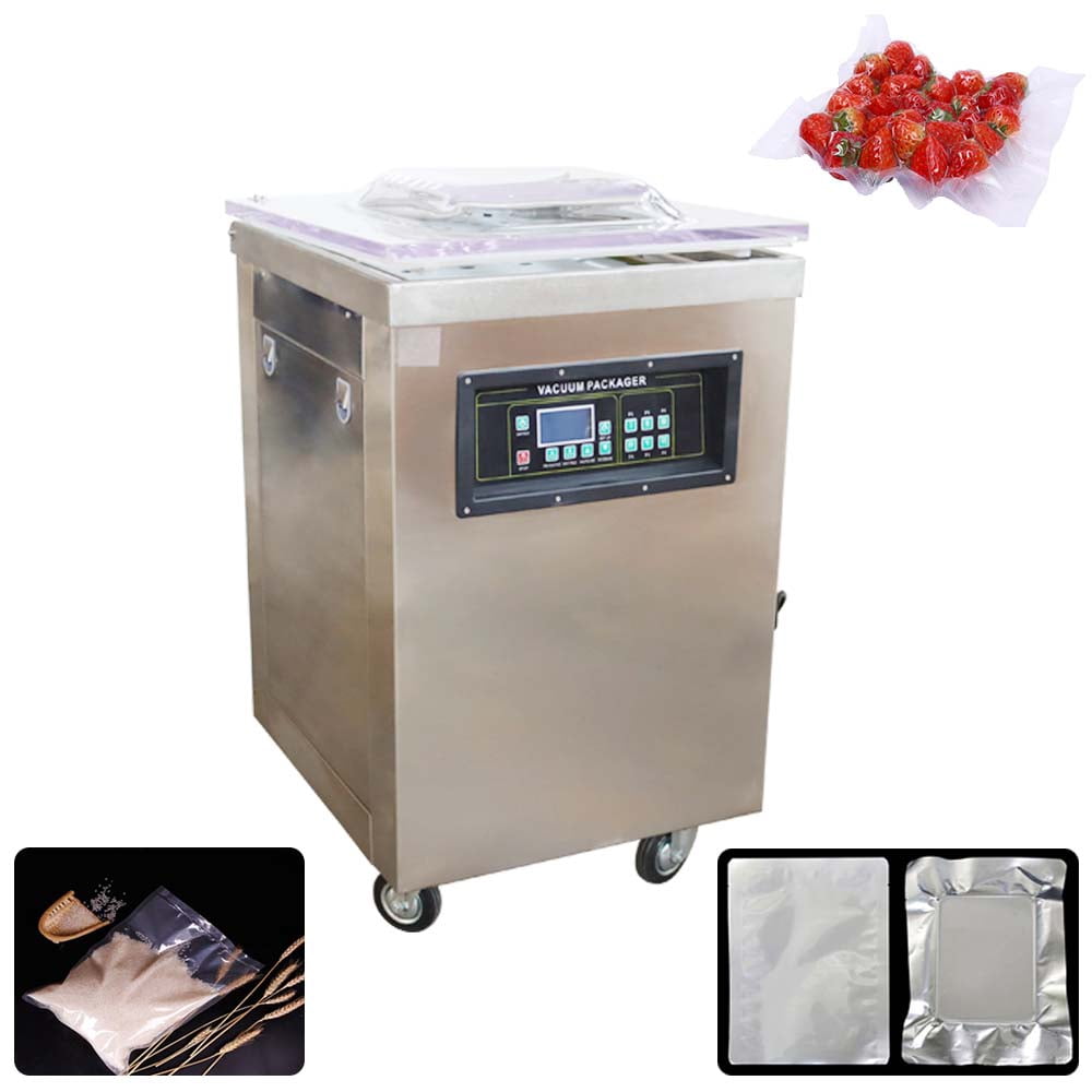 INTBUYING DZ500 Commercial Vacuum Packaging Machine Sealer Single Chamber Stainless Steel for Food Saving
