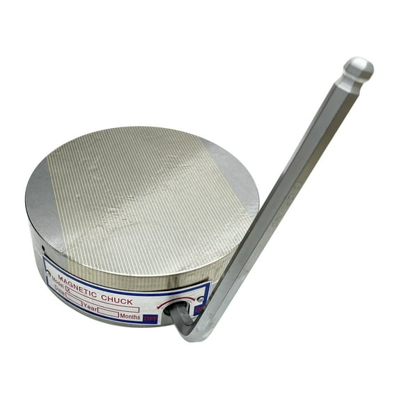 INTBUYING Dia 6.3in Round Permanent Magnetic Chuck for Grinding Milling Machine
