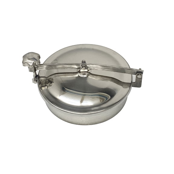 INTBUYING Dia12 Circular Atmospheric Manhole Stainless Steel Tank Round Manway