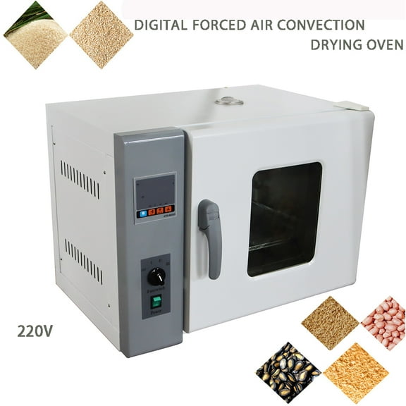 INTBUYING Digital Forced Air Convection Drying Oven Chamber Industrial Lab 13.78*13.4*13.78" 220V