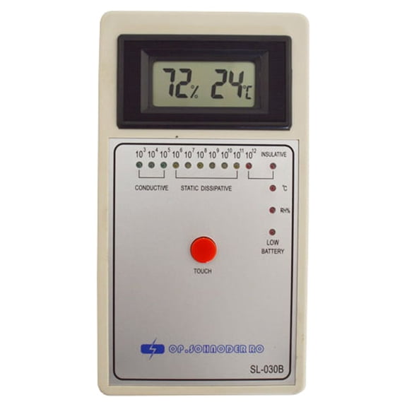 INTBUYING Digital Heavy Hammer Surface Resistance Tester Capacitance Meter Precision Digital Resistor
