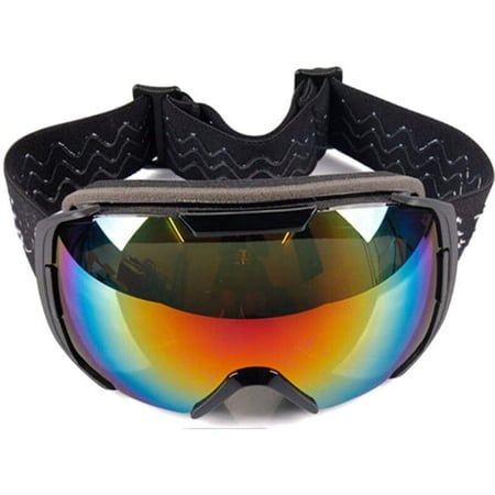 INTBUYING Double Layer Ski Goggles Mountaineering Goggles Anti-UV
