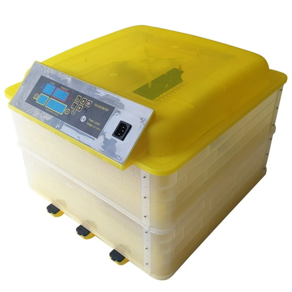 INTBUYING Egg Incubator 96 Eggs Poultry Hatcher with Auto-Turning and Humidity Control