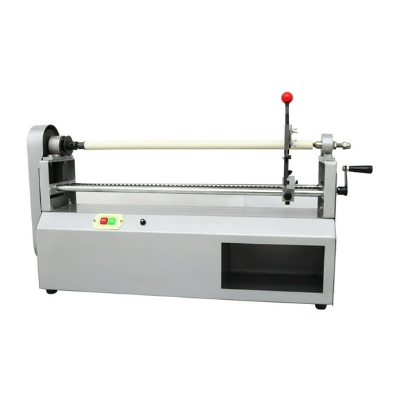INTBUYING Electric Hot Foil Paper Cutter Stamping Embossing Roll Slitter Gold Blocking Cut Machine 220V