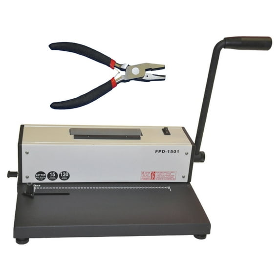 INTBUYING Electric Spiral Coil Binding Machine Binder Insert-er with Spiral Cutter 110V