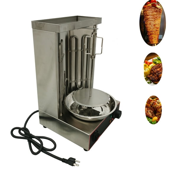 INTBUYING Electric Turkey Kebab Machine Spinning Doner Griller Temperature Range 50-300