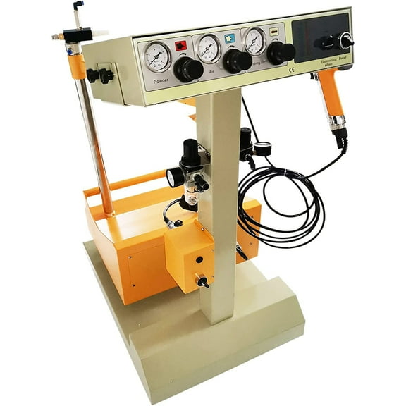 INTBUYING Electrostatic Powder Coating Machine Coat Spray System with Spraying Gun (Vibrating)