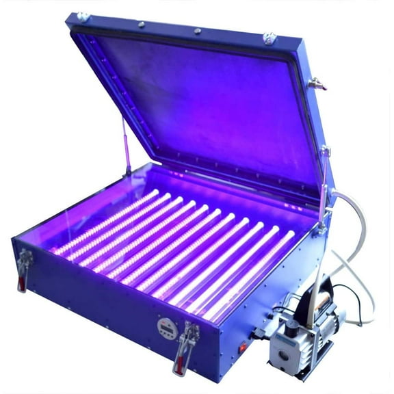 INTBUYING Exposure Unit for Screen Printing Vacuum Exposure Machine Plate Making Silk Screening Burning with LED Tubes 110V 2024cm-23.6"27.6" (24"26"（6070cm）)