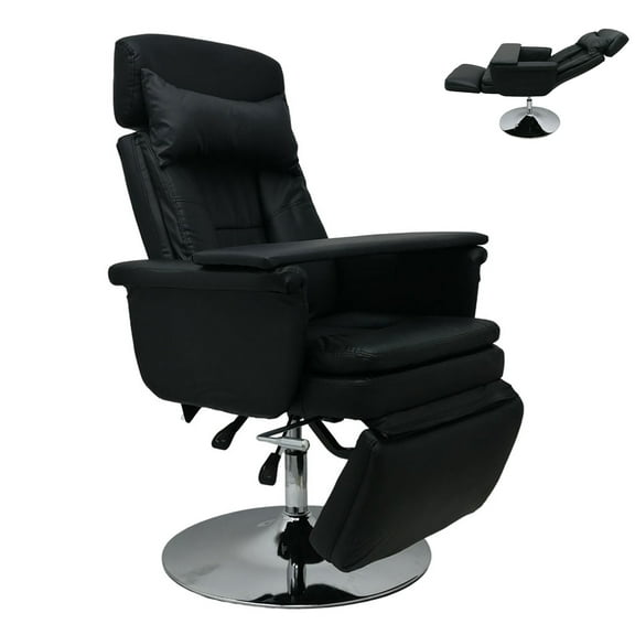 INTBUYING Facial Beauty Spa Salon Chair for Beauty Home Office Pneumatic Load 440LB 360 Rotation Black