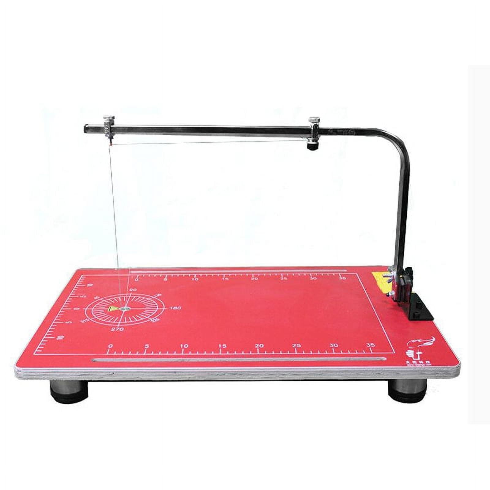 INTBUYING Foam Cutting Machine Vertical Hot Wire Foam Cutter Red 14.96*22.83 in 35W