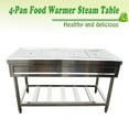 thumbnail image 1 of INTBUYING Food Warmer 4 Well Electric Steam Table Bain-Marie Buffet Server for Kitchen Restaurant Stainless Steel, 1 of 10
