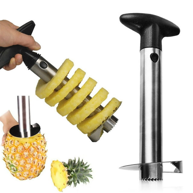 INTBUYING Stainless Steel Pineapple Corer Slicer Cutter Peeler