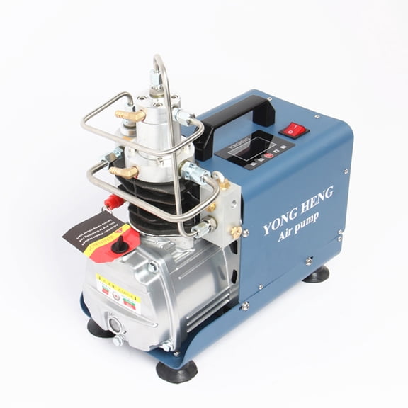 INTBUYING High Pressure Electric Air Pump Intelligent Digital Version Blue