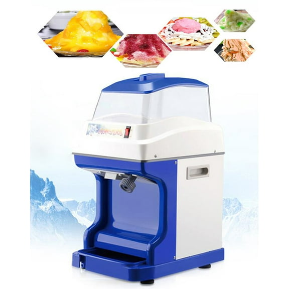 INTBUYING Ice Shaver Ice Fully Automatic Ice Tube Crusher Ice Breaker Commercial Use with Dust Cover