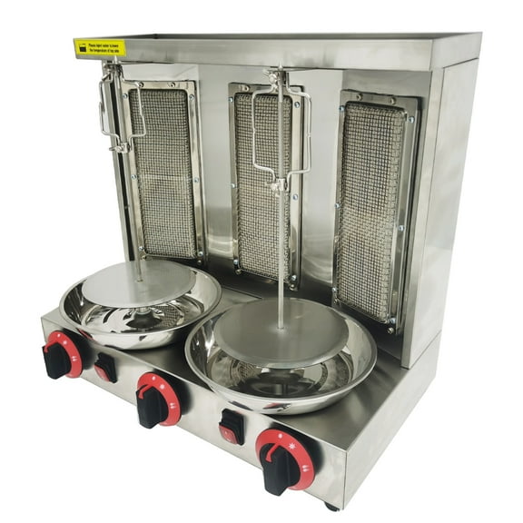 INTBUYING LP Gas Kebab Gyro Grill Machine Spinning Doner Griller Shawarma Machine