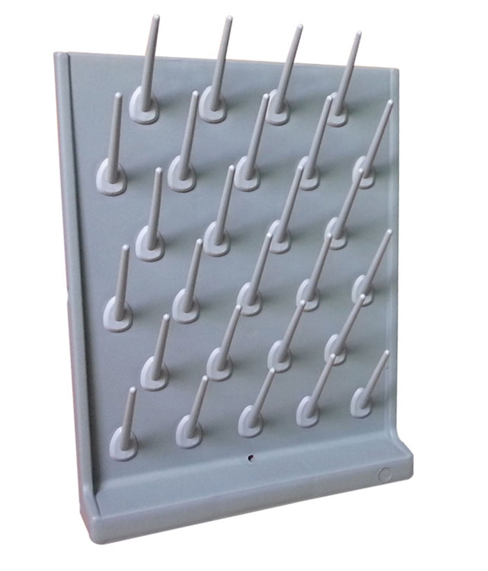 INTBUYING Lab Drying Rack Single-sided Removable Drip Rack 27 Pegs ...