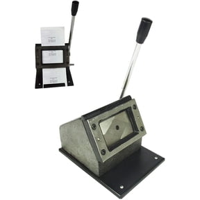 INTBUYING Manual Card Cutting Machine Business PVC Paper Badge Card Die Cutter Cutting Size 3.38x2.12inch