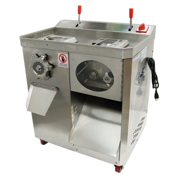 INTBUYING Meat Mincing Cutting Machine Meat Grinder with 4MM Blade 6MM & 8MM Grinding Mold