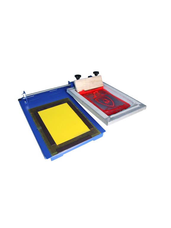 One Color Sliding Screen Printer Screen Printing Machine with Sliding Screen Frame Silk Screen Press for T-Shirt DIY Printing