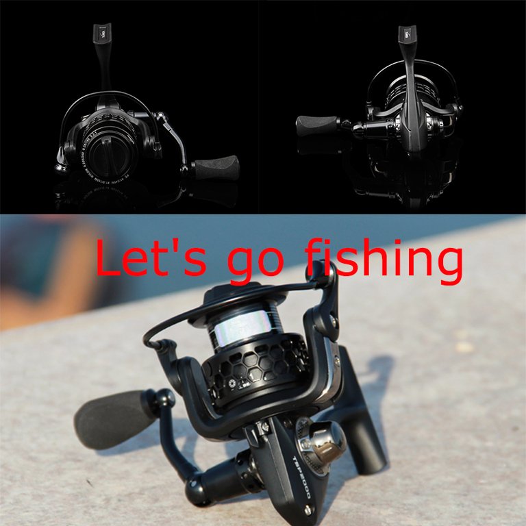 INTBUYING One-handed Fishing Line Wheel Double Cup 12 Axis Spinning Fishing  Reel Left and Right Hand Interchange