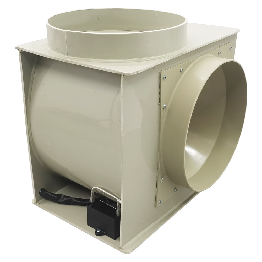 INTBUYING PP250 Centrifugal Fan Indoor Fume Hood Exhaust Fan 3 Speed