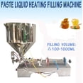 thumbnail image 1 of INTBUYING Paste Liquid Heating Filling Machine Single Nozzle 100-1000ml Horizontal Pneumatic Filling Machine for Cream/Liquid/Sauce/Shampoo/Toothpaste, 1 of 7