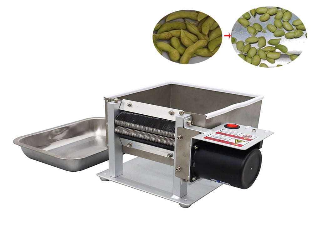 INTBUYING Pea Peeling Machine Green Soy Bean Pea Sheller Small Stainless Steel Bean Peeler 220V