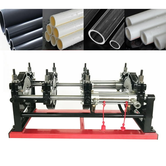 INTBUYING Pipe Fusion Welder Hydraulic HDPE Butt Fushion Welding Machine PP PE PB PVDF Pipe Butt Fusion Equipment 4 Clamps
