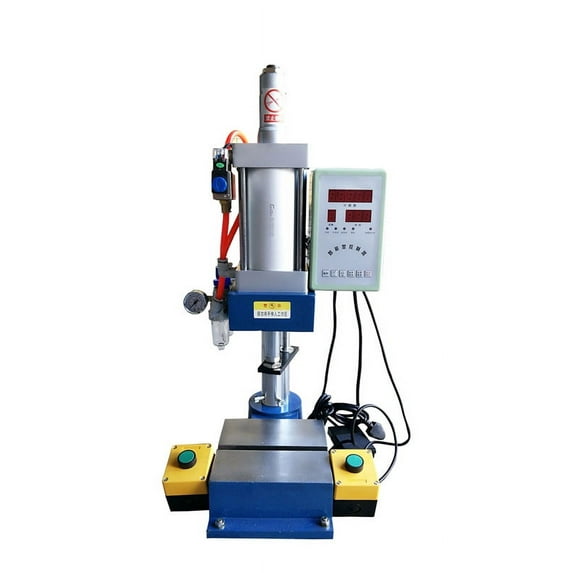 INTBUYING Pneumatic Punching Machine for Sheet Metal Hole with Controller 2 Buttons 1100lb/500kg Pressure