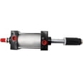 thumbnail image 1 of INTBUYING Pneumatic Standard Air Cylinder Bore 100mm Stroke 100mm Aluminum Alloy Double Acting, 1 of 11