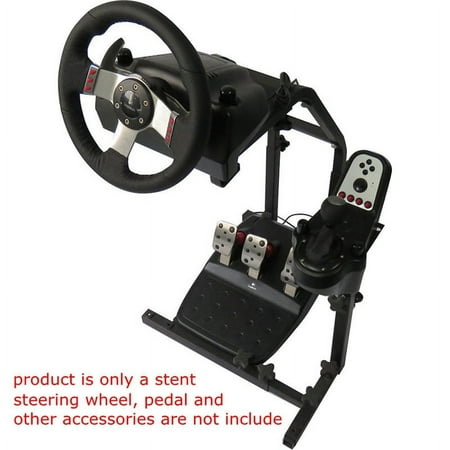 INTBUYING Racing Simulator Steering Wheel Stand Driving Gaming Steering Wheel Bracket Frame Stand Simulated racing game seat