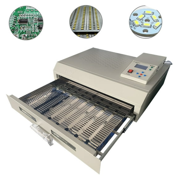 INTBUYING Reflow Soldering Machine Reflow Oven T962C Micro-processor Control