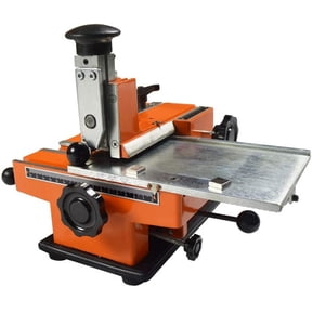 INTBUYING Semi-automatic Plate Embossing Machine Sheet Embosser Metal Marking Machine Screen Stamping Printer 4mm