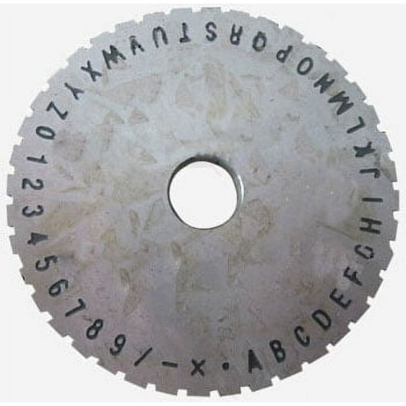 INTBUYING Semi-automatic Sheet Embosser Machine Font Metal Stamping Printer Wheel 6mm