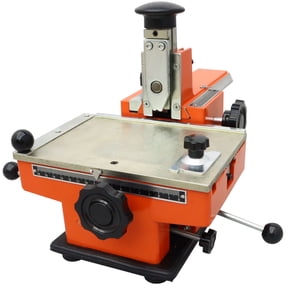 INTBUYING Semi-automatic Sheet Embosser Metal Stamping Appliances Tag Printer Mark Machine 4mm Font Size