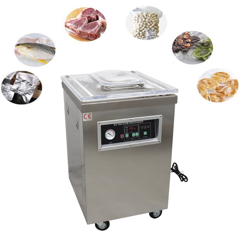 INTBUYING Single Chamber Vacuum Packaging Machine Vacuum Packaging Sealer Dry Moist Food Sealing Package