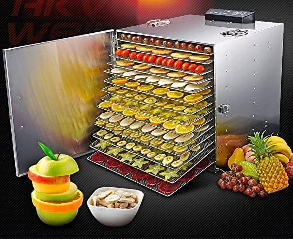Commercial Stainless Steel Food Dehydrator 16/20 Layers Fruit Vegetable  Dryer US 