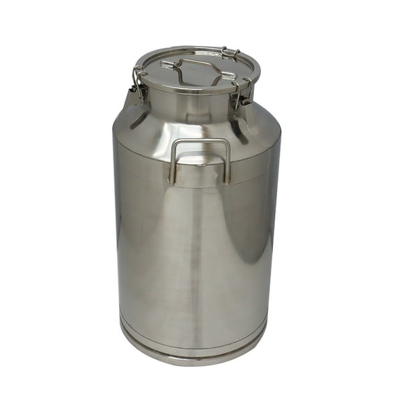 INTBUYING Stainless Steel Milk Pail Sealed Storage Barrel Transportation Barrel with Sealed Lid 15.8 Gallon